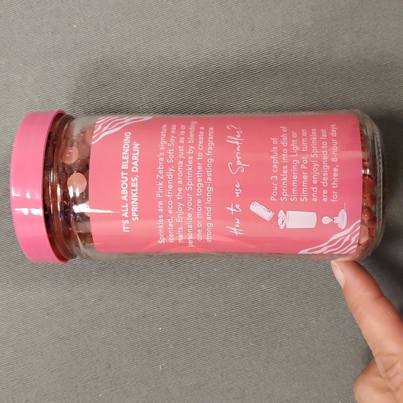 Cranberry - Pink Zebra 3.75 oz jar of sprinkles - Picture 7 of 9